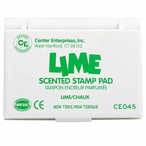 Center Enterprise Ready 2 Learn Scented Stamp Pad - Lime - Green - Non-Toxic - Fade Resistant - Fun Art Supplies For Kids, Model Number: Ce045