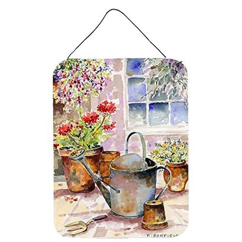 Caroline&#39;s Treasures Bmbo0303Ds1216 Watering Can Flowers Wall Or Door Hanging Prints, 12X16, Multicolor