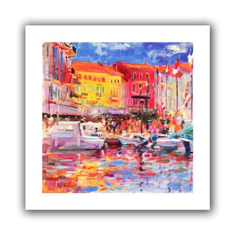 Artwall &#39;Mirabeau&#39; Gallery-Wrapped Canvas Artwork By Peter Graham, 14 By 14-Inch