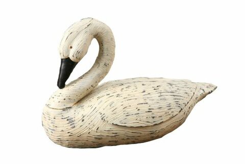 Your Heart&#39;s Delight 15 By 9-1/2-Inch Bent Neck Feathered Goose, Large