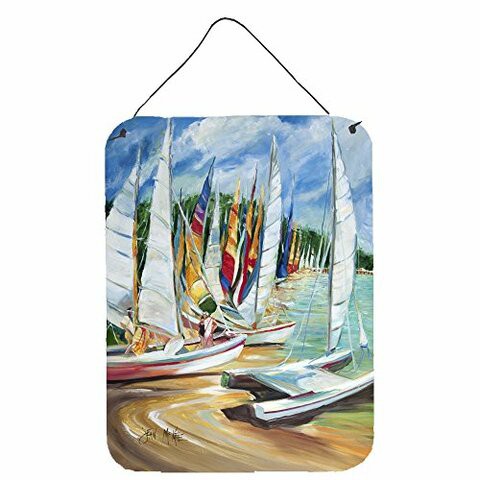 Caroline&#39;s Treasures Jmk1162Ds1216 Eastern Shore Sailboats Wall Or Door Hanging Prints, 12X16, Multicolor