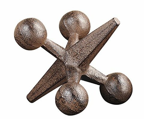 Creative Co-Op Cg4322 Retro Decorative Cast Iron Jack, Rust