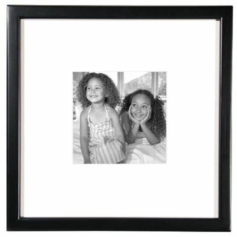 Mcs 12X12 Inch East Village Collage Frame With 6X6 Inch Mat Opening, Black (65592)