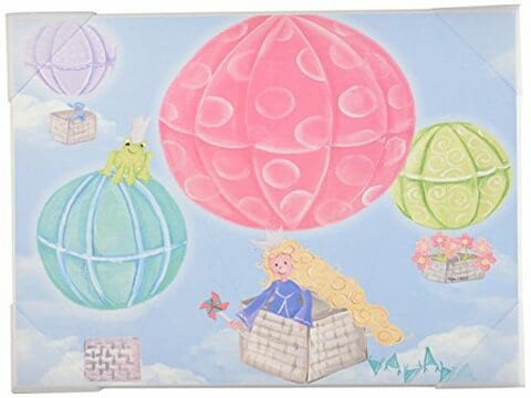 The Kids Room By Stupell Art Wall Plaque, Hot Air Balloons, 11 X 0.5 X 15, Proudly Made In Usa