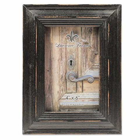 Lawrence Frames 4X6 Weathered Black Wood Picture Frame