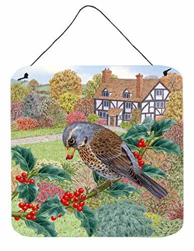 Caroline&#39;s Treasures Asad0678Ds66 Fieldfare By Sarah Adams Wall Or Door Hanging Prints, 6X6, Multicolor