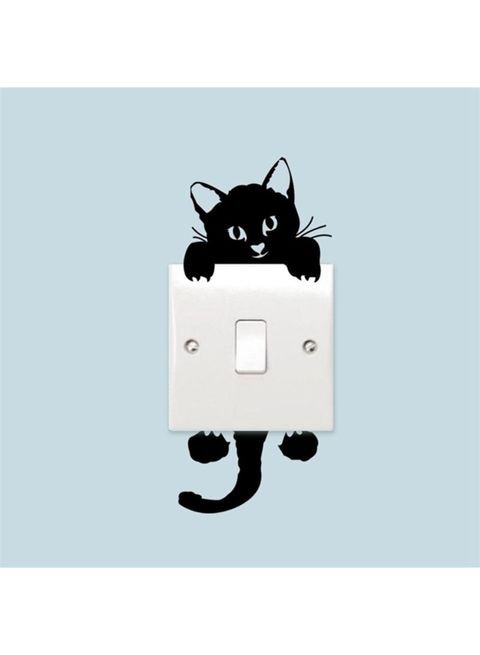 Generic Animal Switch Sticker Black 14X6cm