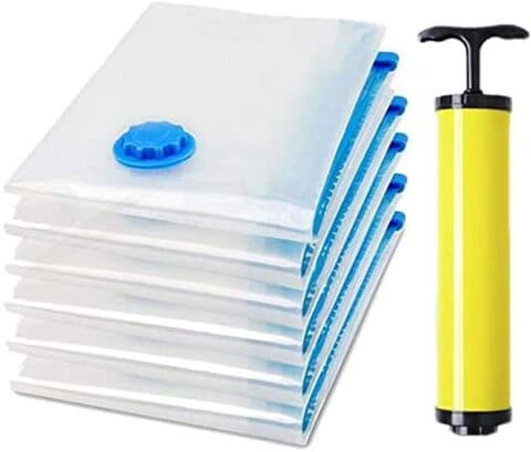 Vacuum Storage Bag 7Pcs 70 X 100 With Suction Pump