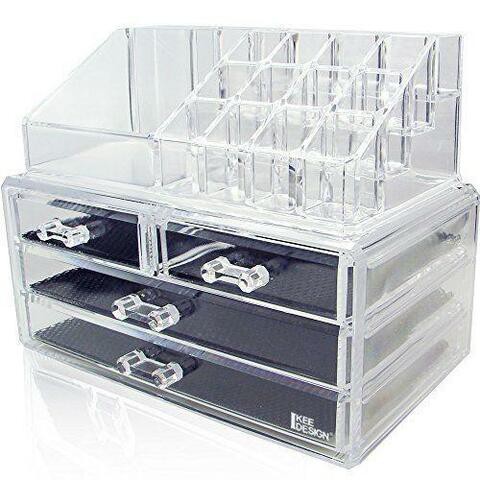 Generic 2In1 Acrylic Jewelry And Cosmetic Display Storage Boxes