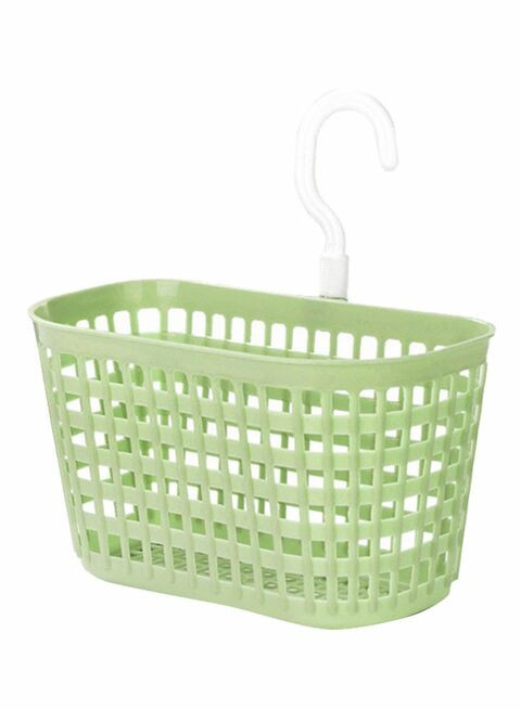 Y&amp;D Cosmetic Sundries Storage Basket With Hook Green