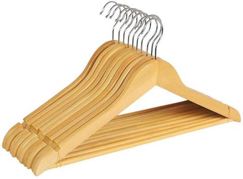 YATAI Pack of 10 Wooden Clothes Hangers