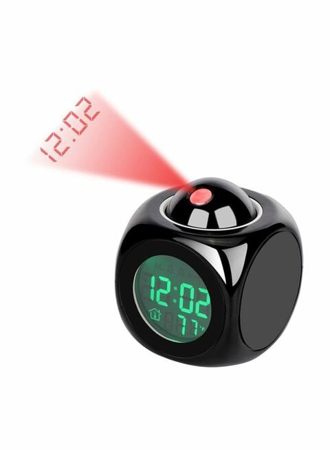 Generic Multi-Function Led Alarm Clock With Thermometer Snooze Function And Usb Cable Black 10.7 X 9 X 9cm