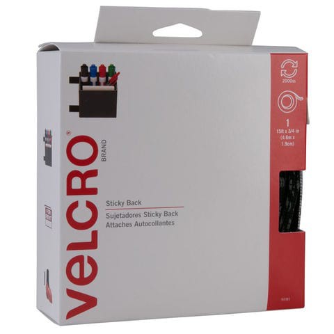 Velcro Sticky Back Roll (1.9 &mdash; 450 cm , Black)