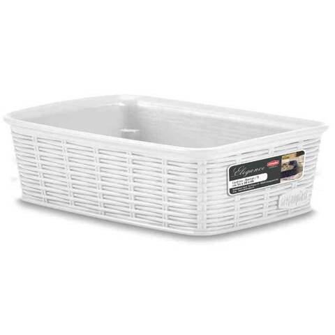 Stefanplast Elegance Basket S  White 20X14X6Cm