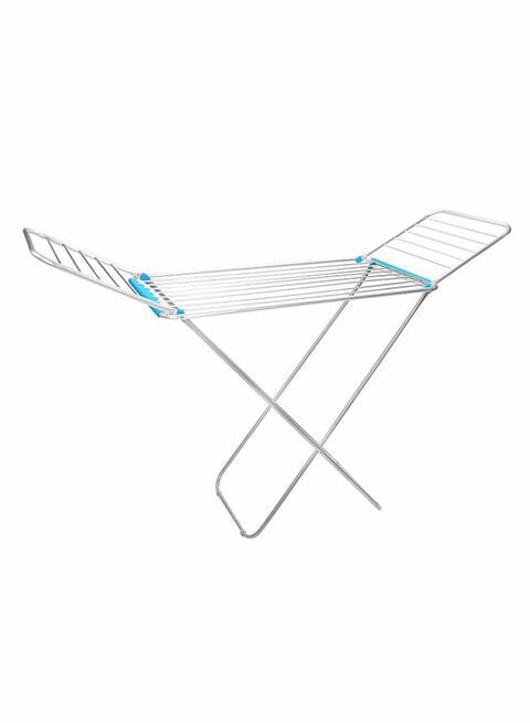 Royalford Foldable Cloth Dryer Stand Blue/Silver 180 X 105Cm