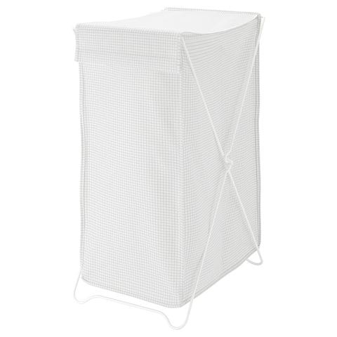 Torkis Laundry Basket, White/Grey 90 L