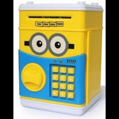 Generic Minions Style Money Safe Atm Secret Password Enabled Piggy Bank