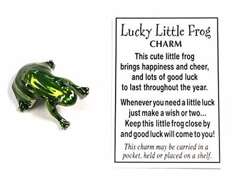 Ganz Lucky Little Frog Charm With Story Card!