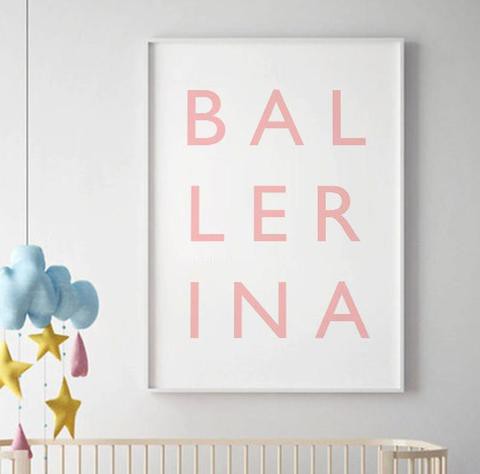 Sweet Pea BALLERINA Wall Art Print