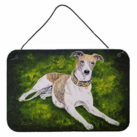 Caroline&#39;s Treasures Amb1045Ds812 Isabella Greyhound Wall Or Door Hanging Prints, 8X12, Multicolor