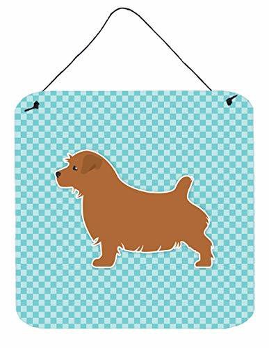 Caroline&#39;s Treasures Bb3709Ds66 Norfolk Terrier Checkerboard Blue Wall Or Door Hanging Prints, 6X6, Multicolor