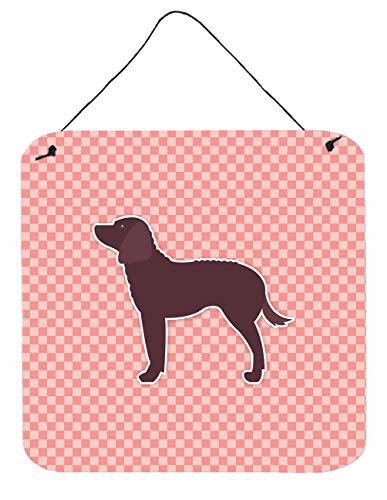 Caroline&#39;s Treasures Bb3601Ds66 American Water Spaniel Checkerboard Pink Wall Or Door Hanging Prints, 6X6, Multicolor