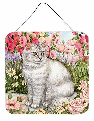 Caroline&#39;s Treasures Cdco0244Ds66 Cats Just Looking In The Fish Bowl Wall Or Door Hanging Prints, 6X6, Multicolor