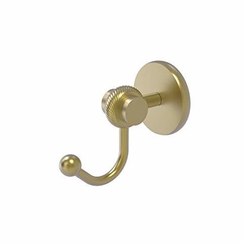 Allied Brass 7220T-Sbr Satellite Orbit Two Collection Twisted Accents Robe Hook, Satin Brass