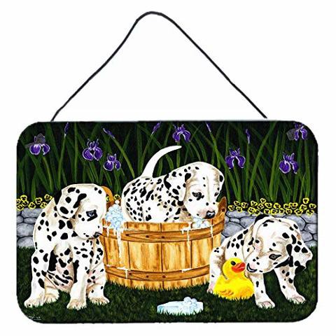 Caroline&#39;s Treasures Amb1320Ds812 Pass The Soap Dalmatian Wall Or Door Hanging Prints, 8X12, Multicolor