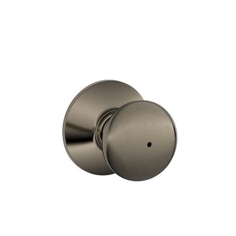 Schlage F40Ply620 Plymouth Privacy Knob, Antique Pewter