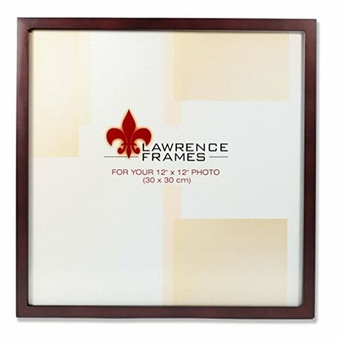 Lawrence Frames 755912 Espresso Wood Picture Frame, 12 By 12-Inch