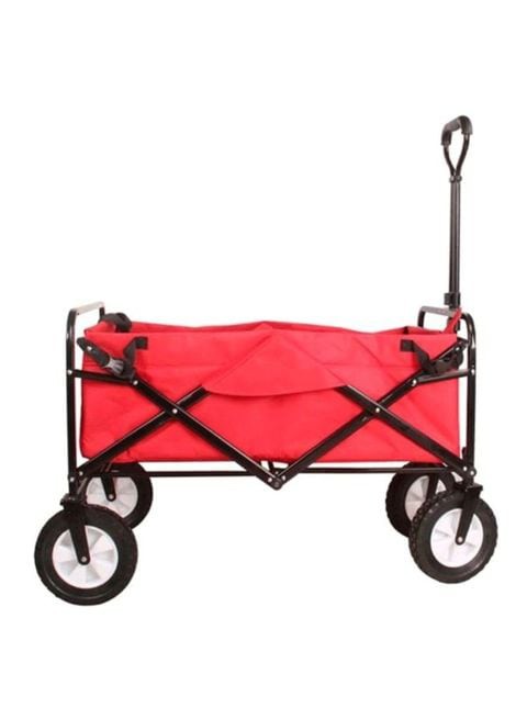 Generic Folding Shopping Hand Cart Trolley Red/Black