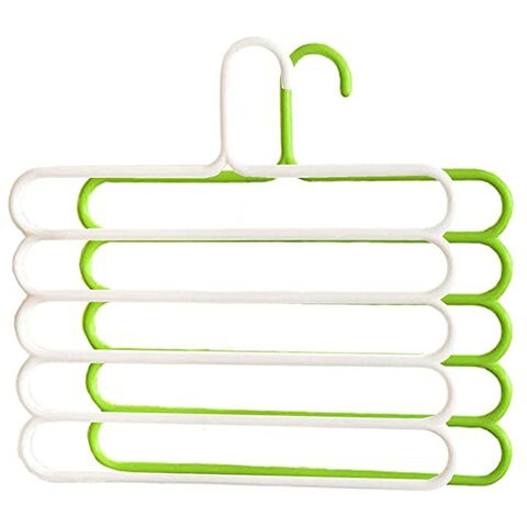 Kuber Industries 2 Piece Plastic Multi-Purpose Hangers for Wardrobe (CTKTC01650)