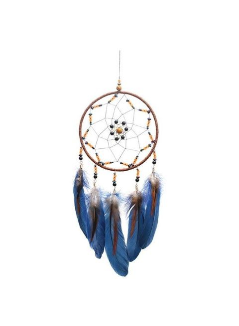 Generic - Dream Catcher Handmade Traditional Feather Wall Hanging Multicolour