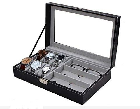 Generic Watches Glasses Display Boxes Multifunction Storage Box