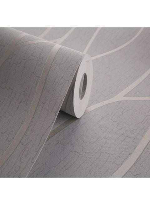 Generic Elegant Decorative Wallpaper Grey 0.5x10meter