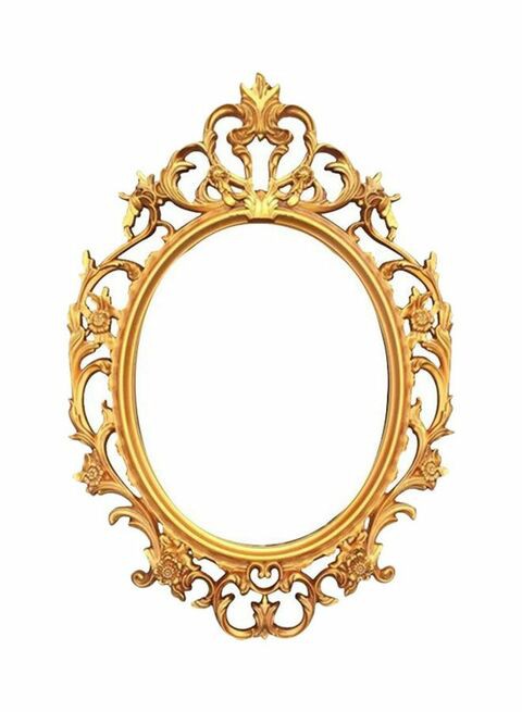 East Lady Wall-Mounted Mirror Gold/Clear 58x83cm