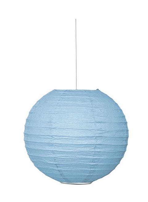 Unique Round Paper Lantern Baby Blue 25centimeter