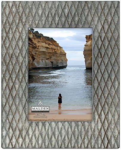 Malden International Designs Fashion Woods Serra Picture Frame, 5X7, Gray