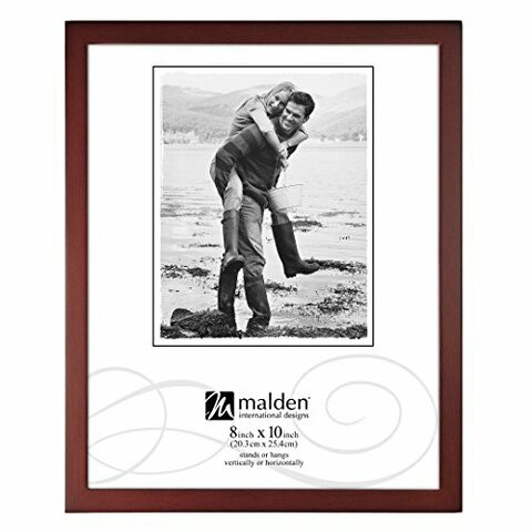 Malden International Designs Dark Walnut Concept Wood Picture Frame, 8X10, Walnut