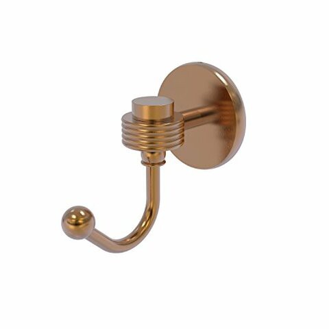 Allied Brass 7120G-Bbr Satellite Orbit One Groovy Accents Robe Hook, Brushed Bronze