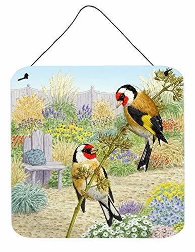 Caroline&#39;s Treasures Asad0691Ds66 European Goldfinches By Sarah Adams Wall Or Door Hanging Prints, 6X6, Multicolor