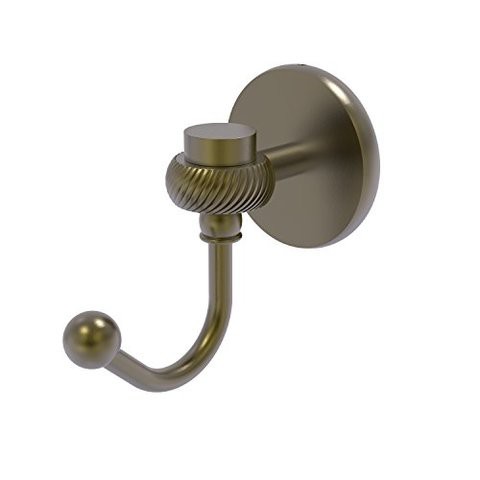 Allied Brass Satellite Orbit One Twisted Accents Robe Hook, Antique Brass