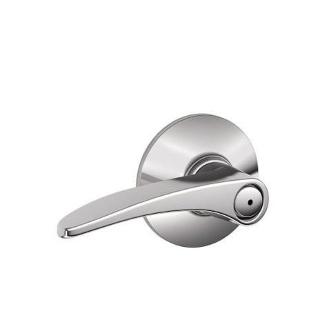 Schlage F40Mnh625 Manhattan Privacy Lever, Bright Chrome