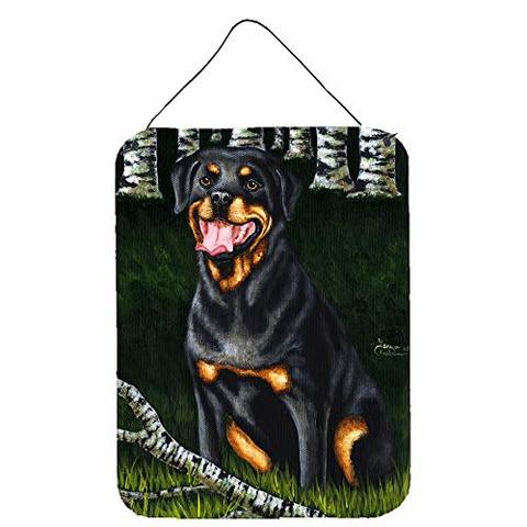 Caroline&#39;s Treasures Amb1388Ds1216 Backwoods Companion Rottweiler Wall Or Door Hanging Prints, 12X16, Multicolor