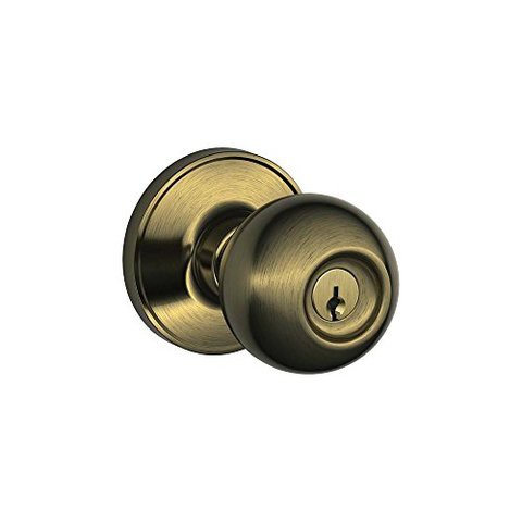 Dexter By Schlage J54Cna609 Corona Keyed Entry Knob, Antique Brass