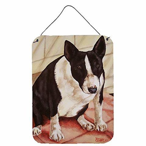 Caroline&#39;s Treasures Amb1034Ds1216 Bull Terrier English Bully Wall Or Door Hanging Prints, 12X16, Multicolor