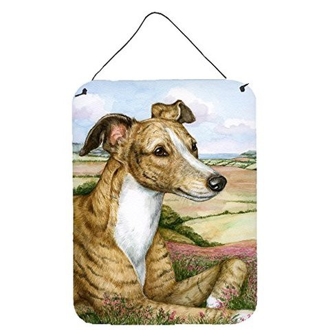 Caroline&#39;s Treasures Cdco0385Ds1216 Lurcher By Debbie Cook Wall Or Door Hanging Prints, 12X16, Multicolor