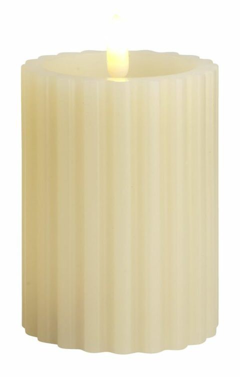 JYSK Candle ODEN D:8xH10cm white w/LED