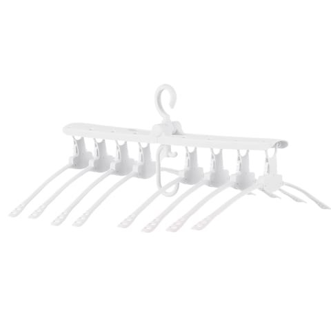 Generic-Multi-layers Folding Non-Slip Clothes Hanger Airer 360&deg; Rotation Hanging Laundry Rack Collapsible Detachable Space Saver Drying Hanger